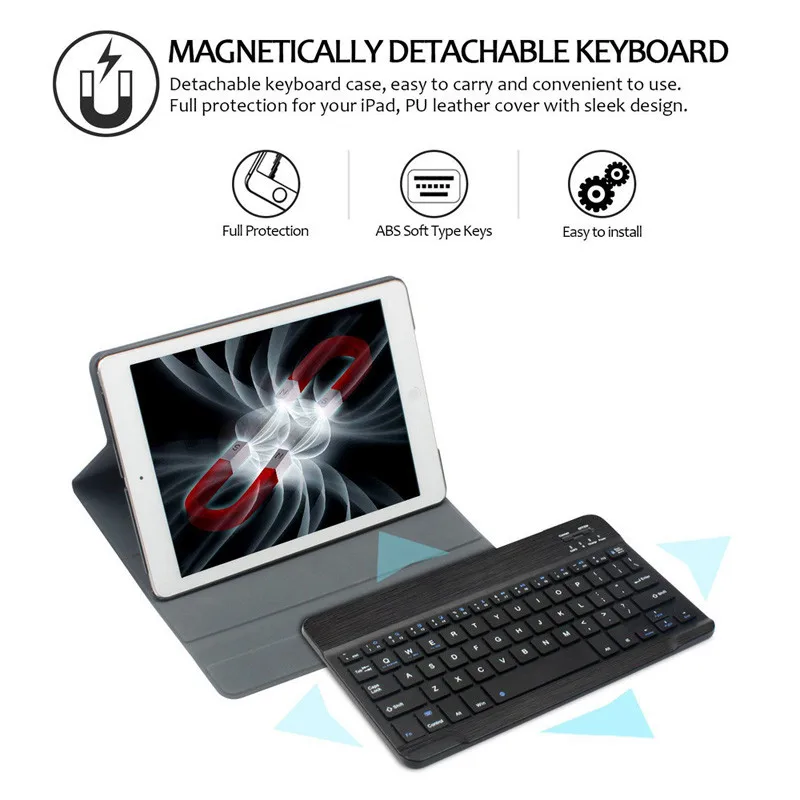 Чехол с клавиатурой Bluetooth для iPad 10 2 7 поколения Air 3 0 | Компьютеры и офис