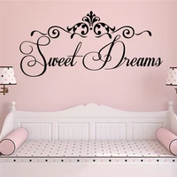 romantic wall sticker sweet dreams quote wall decal for baby room vinyl stickers home decor decals kids wallpaper poster mural
