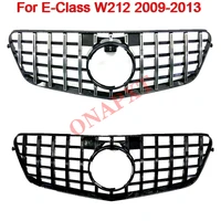 car styling middle grille for e class w212 2009 2013 amg abs plastic front bumper grill auto center vertical bar grille