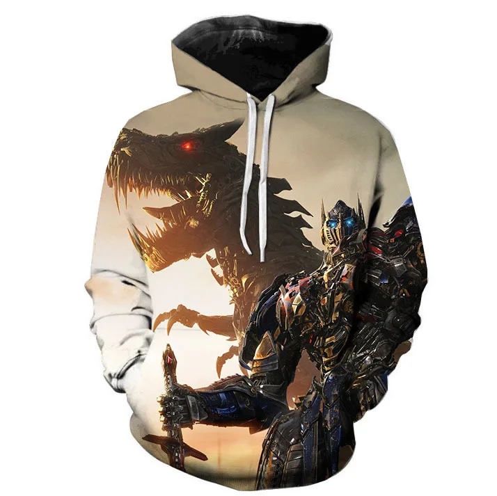 Новинка креативные деньги 3D цифровая печать HoodieCustomized взрывные деньги Трансформеры Толстовка