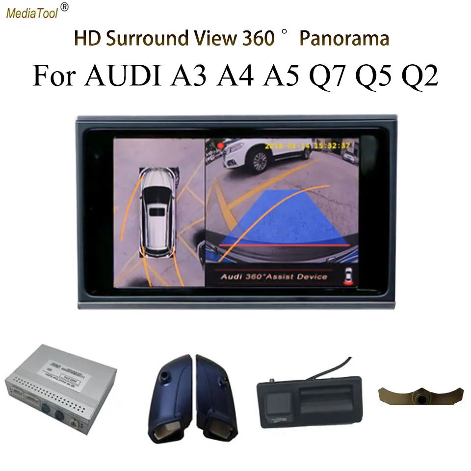 Камера для парковки автомобиля водонепроницаемая 4 канальная CCD камера