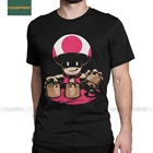 Еще одна замок футболка с принтом Супер Марио для мужчин 100% хлопковая Футболка Bros видеоигр Mashup гриб, футболка с принтом из игры с коротким рукавом Одежда 6XL