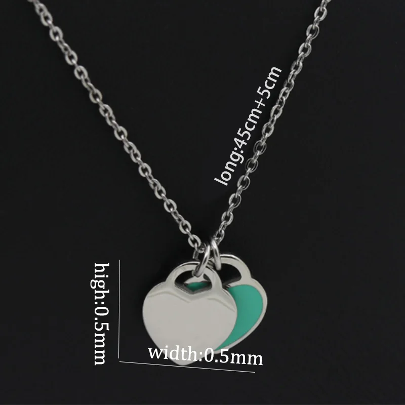 

Heart necklace for women chokers on the neck pendant Stainless Steel fashion chain Necklace gift for woman Accessories wholesale