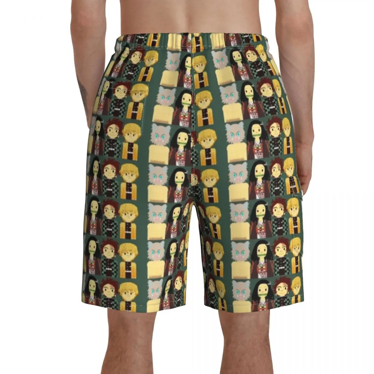 

Nezuko Board Shorts Beach Swimming Trunks Polyester Pattern Men Swim Trunks