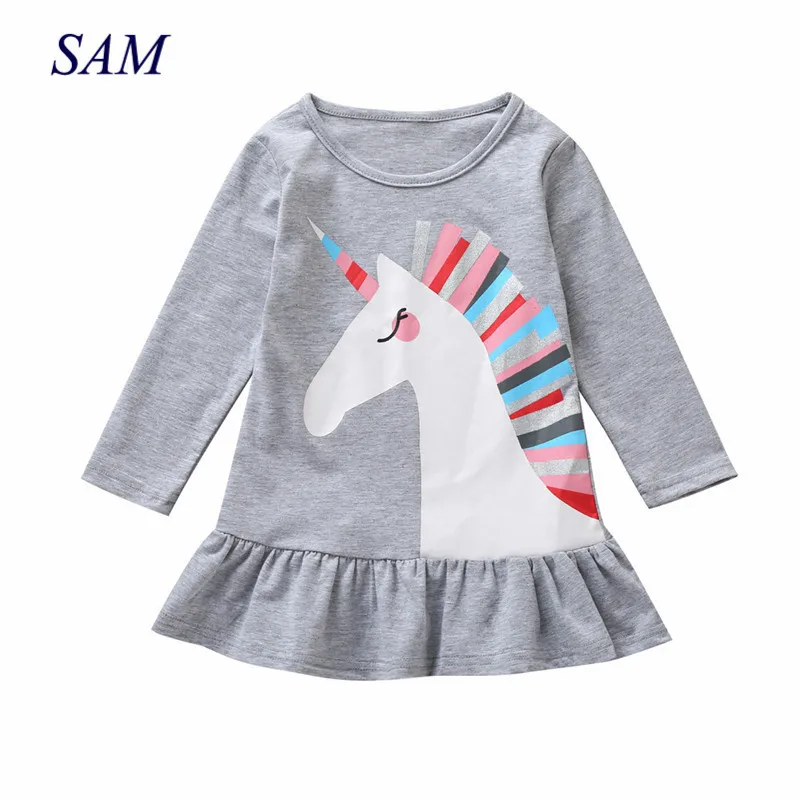 Платье с длинным рукавом для девочек детское праздничное платье героями