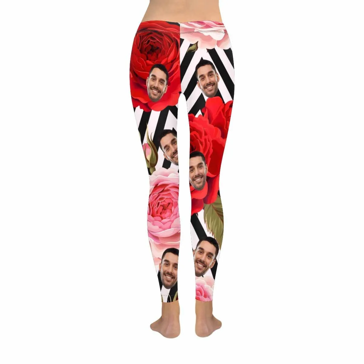 

Custom Face Flower All-Over Low Rise Yoga Leggings