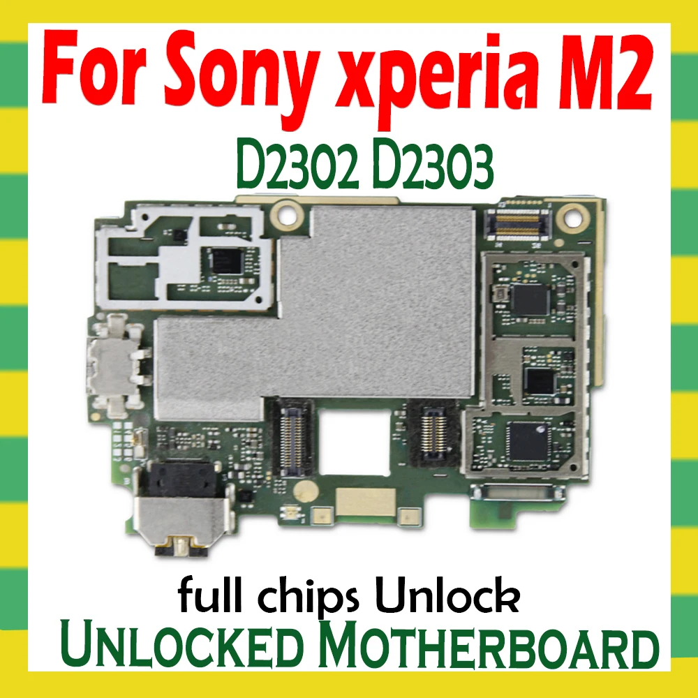 Для Sony Ericsson Xperia M2 D2302 D2303 D2305 полная Заводская разблокированная материнская плата
