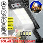 Светодиодный ные уличные фонари на солнечной батарее 128 COB, наружное освещение, охранная лампа, датчик движения, Пассивный инфракрасный датчик, дистанционное управление, водонепроницаемая настенная лампа