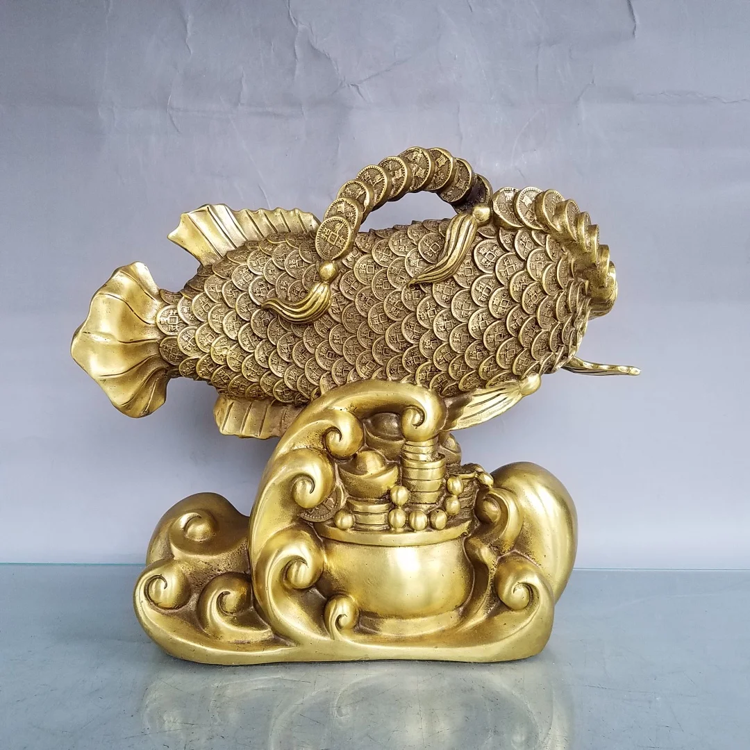 Бронзовые монеты Seikos в виде карпа 10 дюймов | Дом и сад