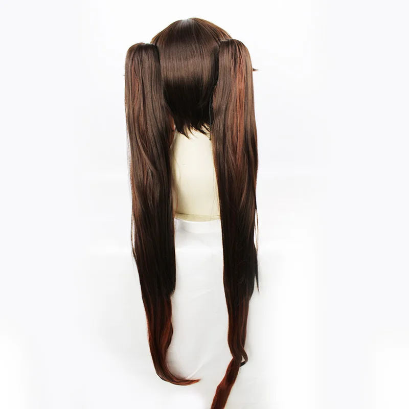 

Genshin Impact HuTao Cosplay Wig 100cm Brown-red Gradient Long Wig Women Heat Resistant Synthetic Wigs Halloween Party Props