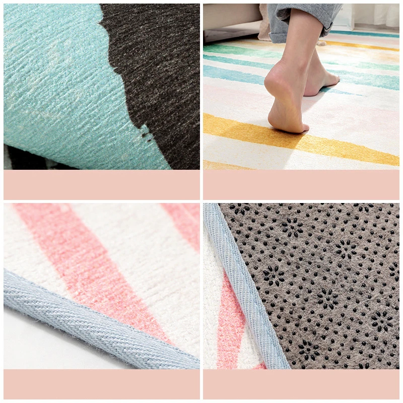 Bubble Kiss европейский стиль полосатые коврики с узором для гостиной домашнего