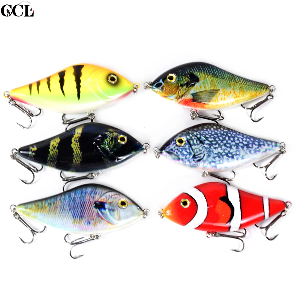 5 шт./лот 10 см 45 г Bionic Jerkbait приманки медленно тонущий № 2 крючка подходят для океана