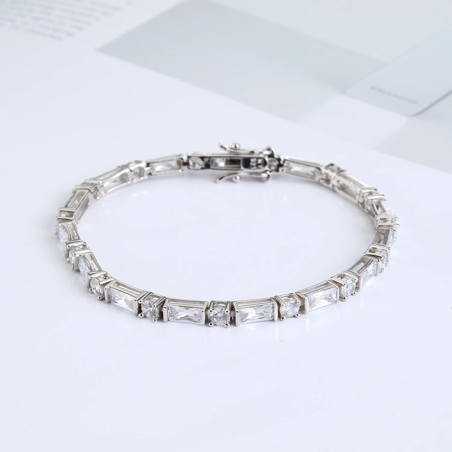 Браслеты из стерлингового серебра 925 пробы амулеты для женщин 3 5 карат ААА