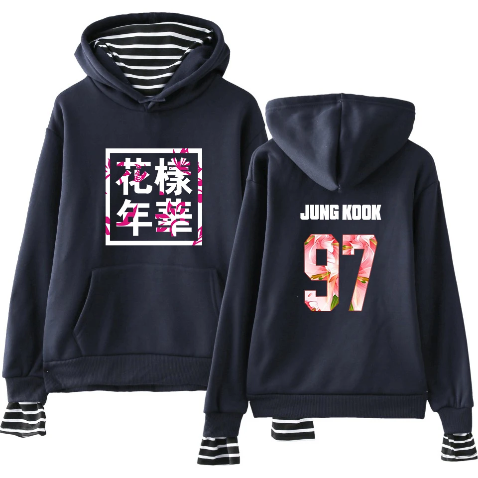 Bangtan мальчики JUNG KOOK JIN V пуловер кепка хип хоп Kpop Harajuku одежда поддельные две части толстовки кофты для женщин/мужчин kpop
