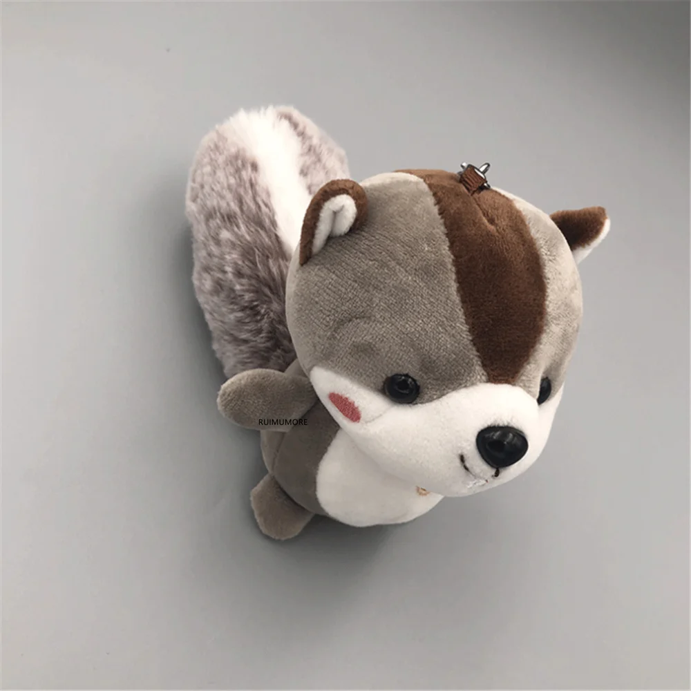 Большая плюшевая белка 12 см 3 цвета игрушка кукла брелок подарок подвеска |