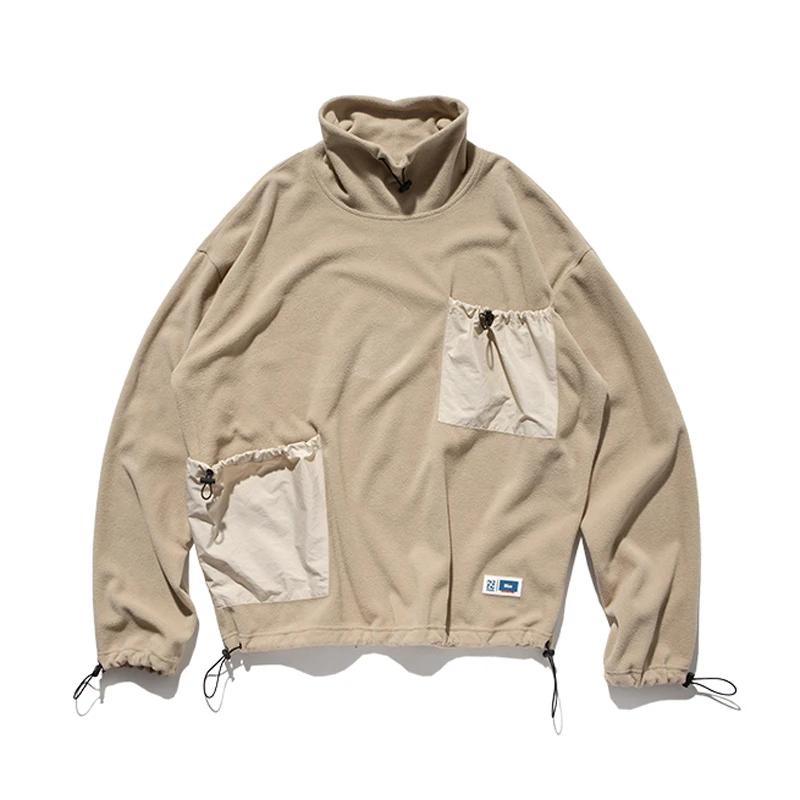 2019 разноцветный пуловер в стиле пэчворк с карманами толстовки капюшоном