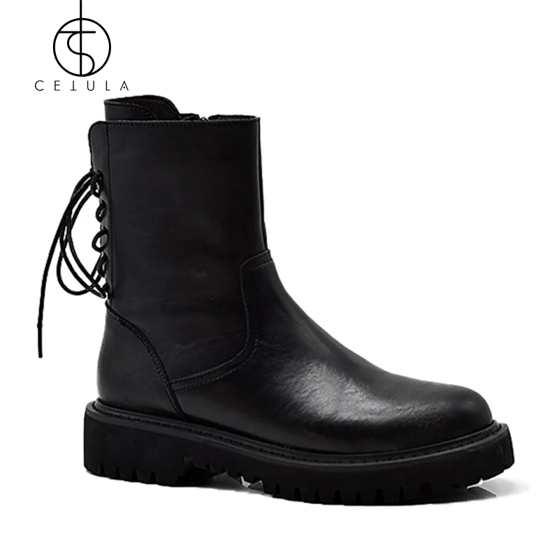 Новые женские ботинки повседневная обувь модные на шнуровке высокая для отдыха