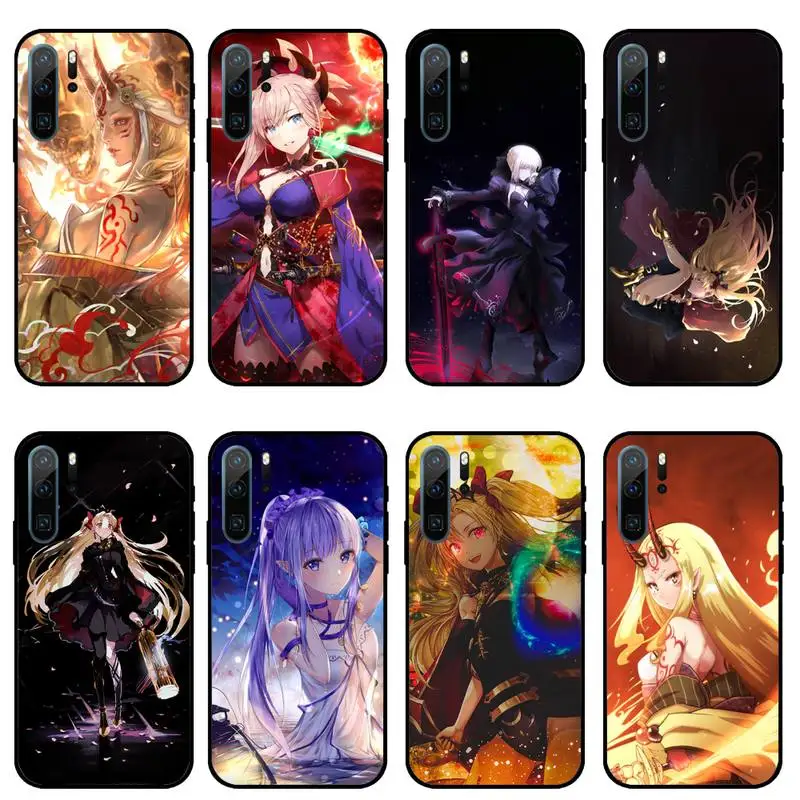

Fate Series Grand Girl anime Phone Case For Huawei honor Mate P 10 20 30 40 i 9 8 pro x Lite smart 2019 nova 5t