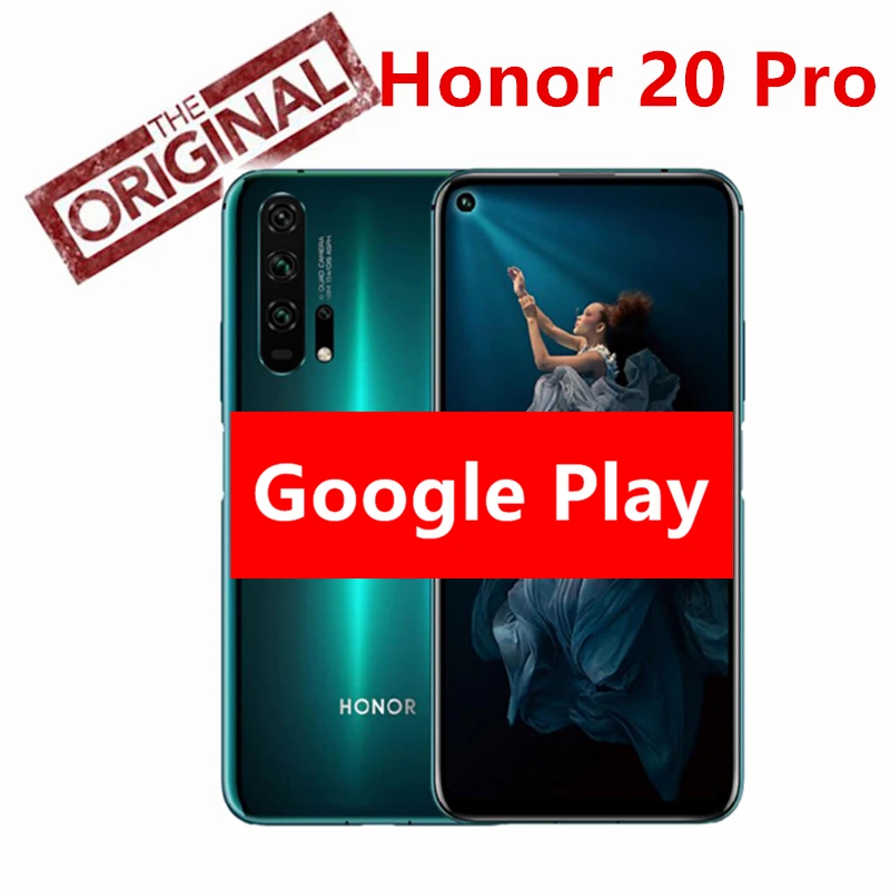 Смартфон Honor 20 Pro Kirin 980 Android 9 6,2" ips 2340X1080 8 ГБ ОЗУ 128 Гб ПЗУ Мп+ 32 МП отпечаток пальца NFC телефон