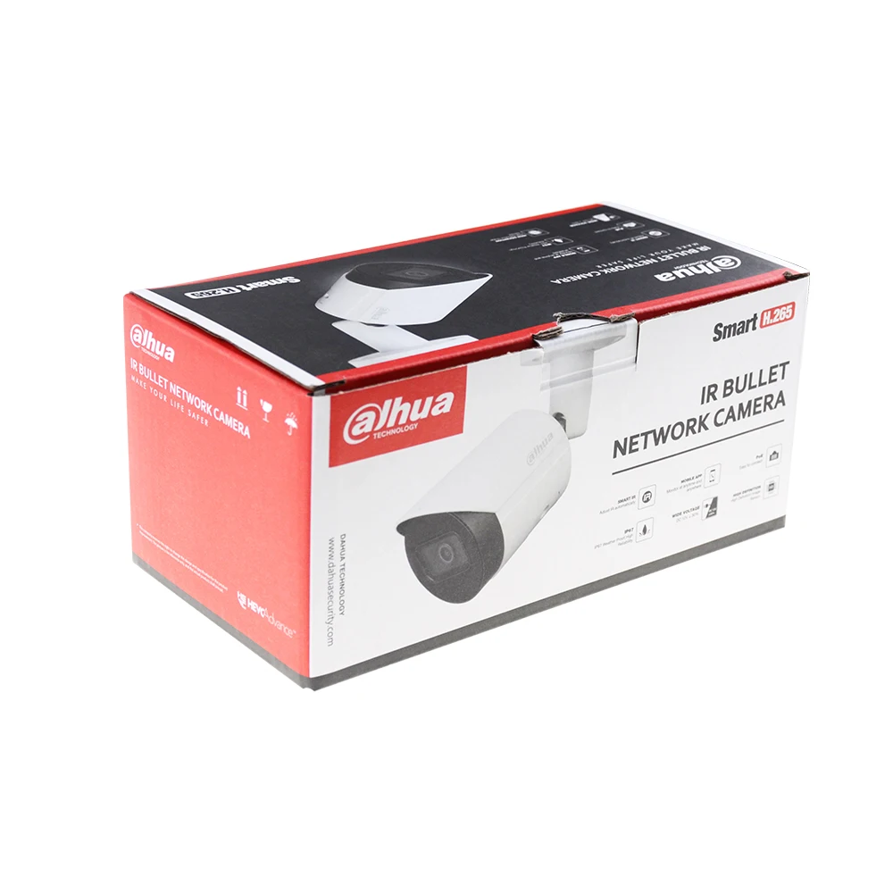 IP-камера Dahua 4 МП IPC-HFW2431S-S-S2 видеонаблюдения со слотом для SD-карты H.265 + IR 30 м IP67 P2P