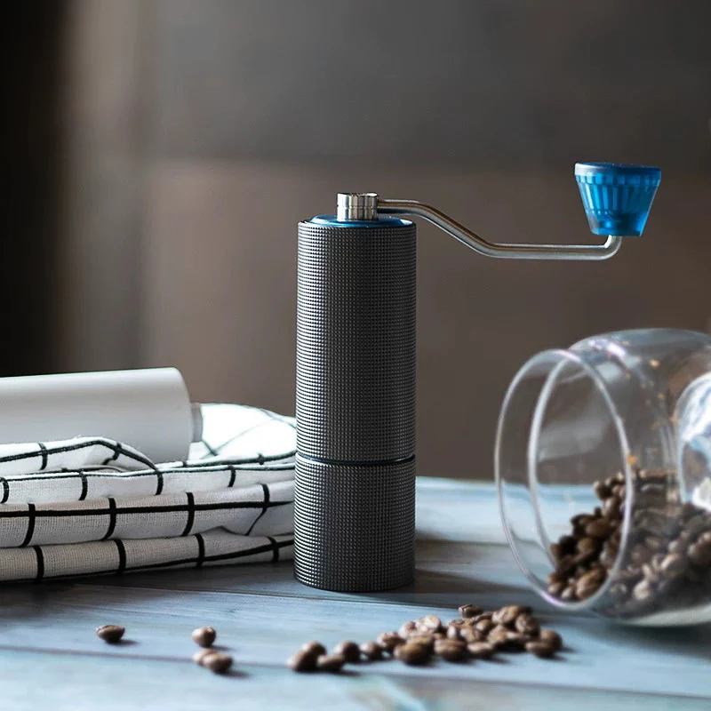 Timemore-Molinillo de caf&eacute; manual de aluminio, minimolino de alta calidad C2, rebaba de acero inoxidable, actualizaci&oacute;n-2