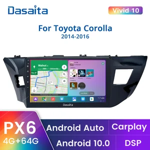 Dasaita автомобильный мультимедийный плеер, экран 10,2 дюймов, Android 10,0, 4 Гб 64 ГБ