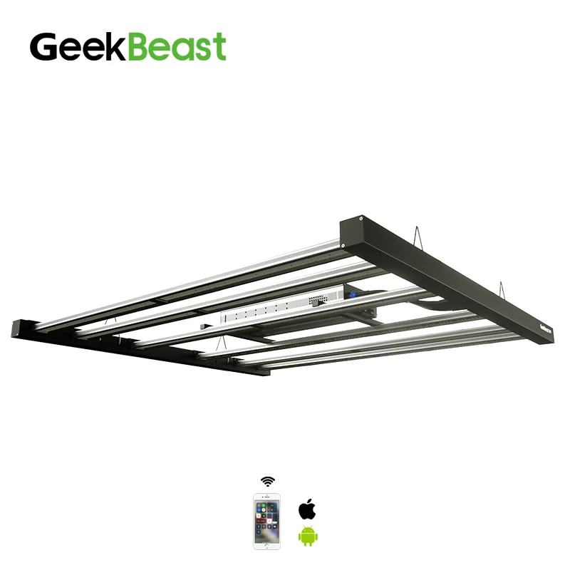 

LED Grow Light GeekBeast Pro 630w most average with 5-Year Warranty UV IR led grow light for Greenhouse plants