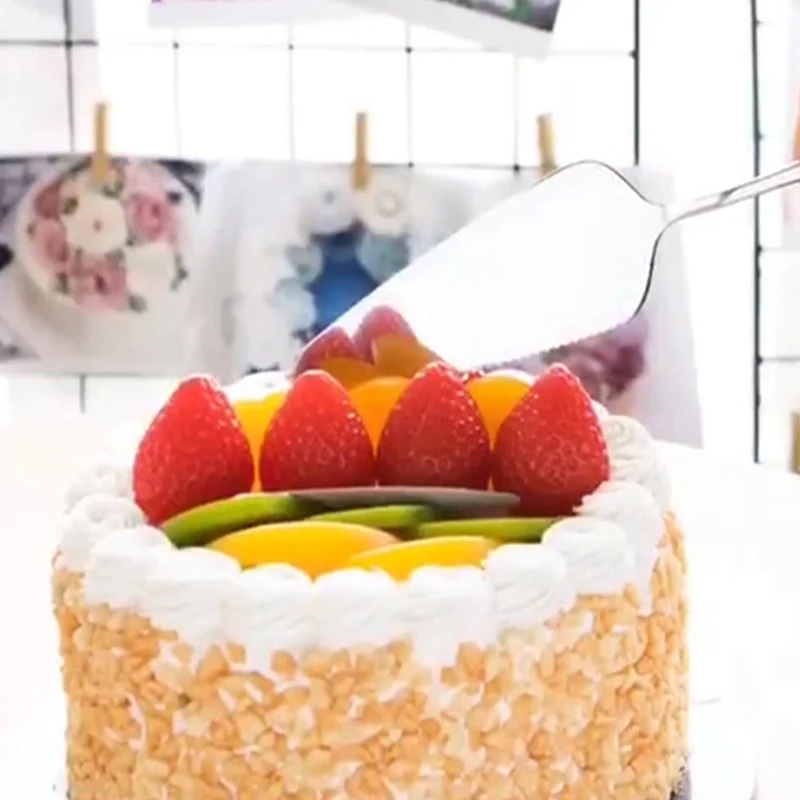 1 шт. нержавеющая сталь зубчатый край торт сервер лезвие резак Лопата кухня