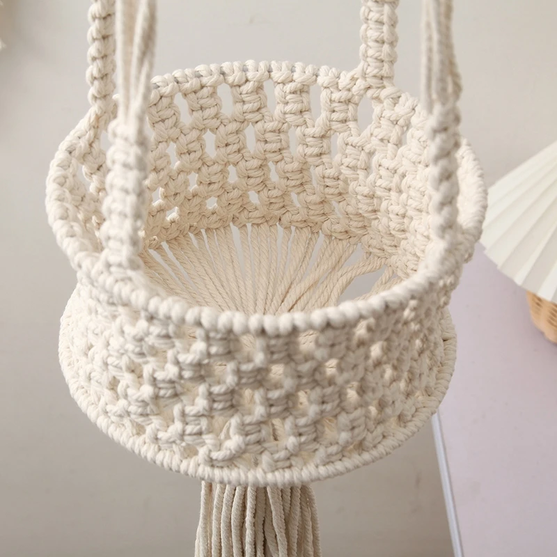 

Hanging Plant Handmade Macrame Plant Hanger Flower Pot Holder Wall Decor Courtyard Garden Hanging Basket Decoration