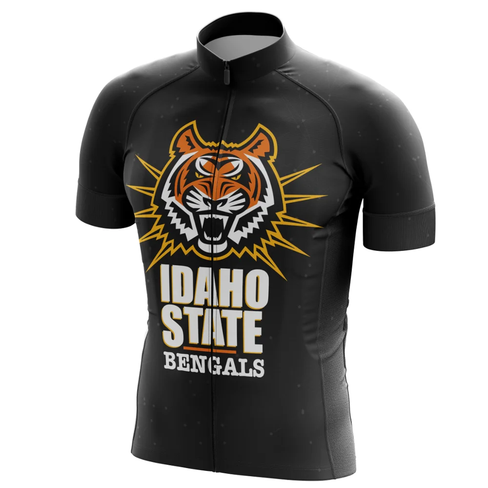 HIRBGOD 2020 New Idaho State Bengals Men Cycling Jersey Outdoor Short Sleeve Bike Shirt Tiger Print Summer Bicycle Top TYZ206-01 | Спорт и