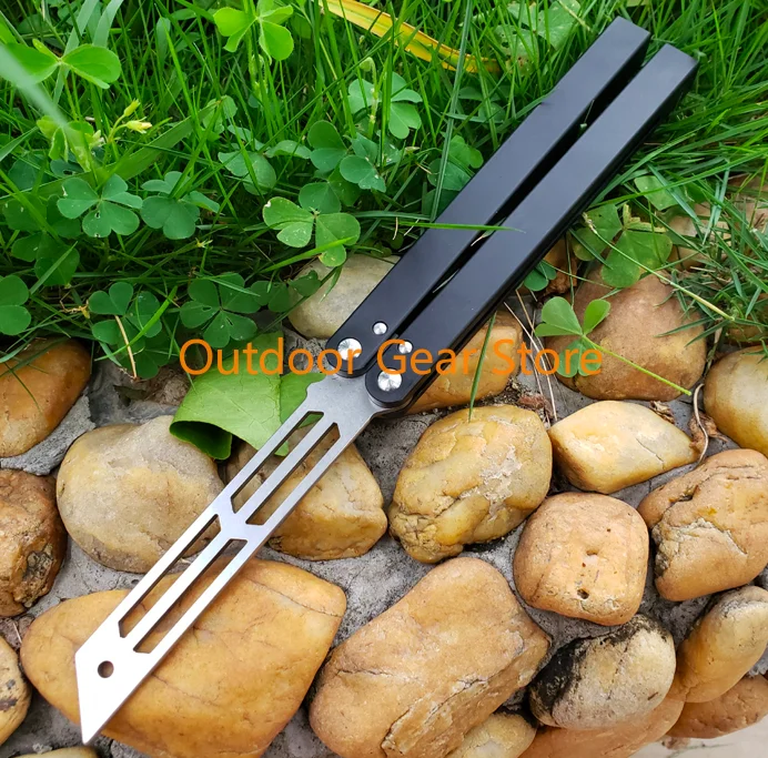 Нож бабочка из кальмара THEONE нож с алюминиевой ручкой 440 не острый для охоты и