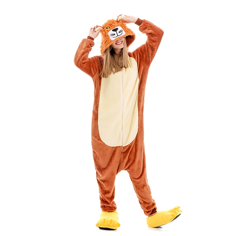 Пижама кигуруми в виде единорога Фланелевая пижама кролика для взрослых