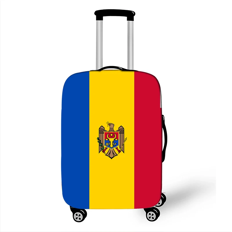 PXTGQ38 Россия/Испания/Великобритания Национальный флаг багажная Крышка для путешествий Анти-пыль чемодан Крышка тележка чехол багаж защитные чехлы - Цвет: PXTGQ38
