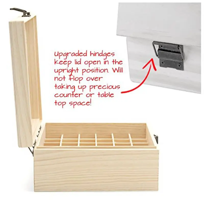 

25 Compartment Essential Oil Storage Box Wood Box Oil Bottle