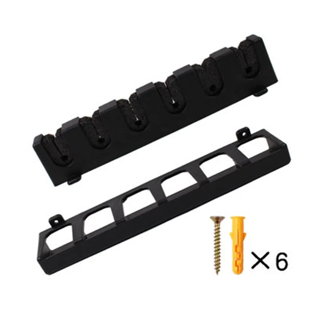 

Vertical 6 Rods Storage Rack Fishing Poles Holder Wall Mount Stand Foam Inserts With Screws For Garage Carp Fishing Accessories