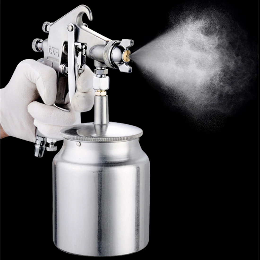 

400ML Spray Gun Professional Pneumatic Airbrush Sprayer Alloy Painting Atomizer Tool With Hopper For Painting Cars