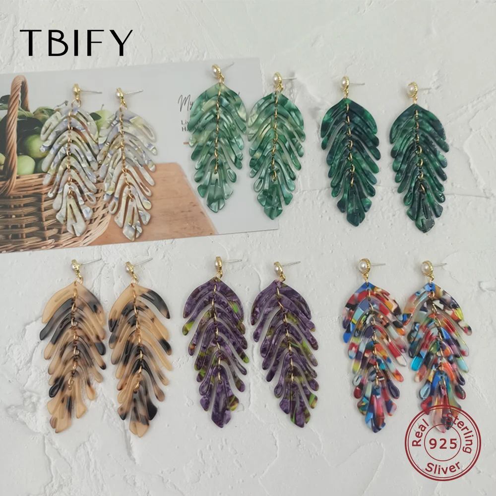 Оптовая продажа новые акриловые красочные висячие серьги рождественские