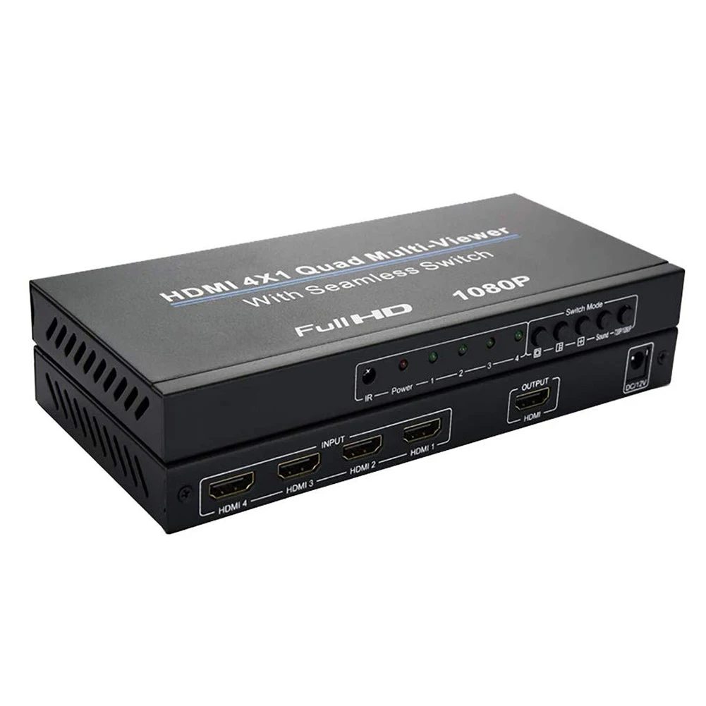 4X1 мульти viewe HDMI четырехэкранный мультипросмотр в режиме реального времени с