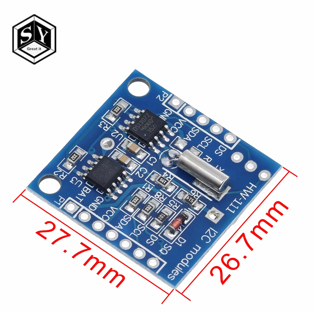 Модуль часов Great IT I2C RTC DS1307 AT24C32 для AVR ARM PIC крошечные модули памяти 1 шт.|rtc ds1307|rtc