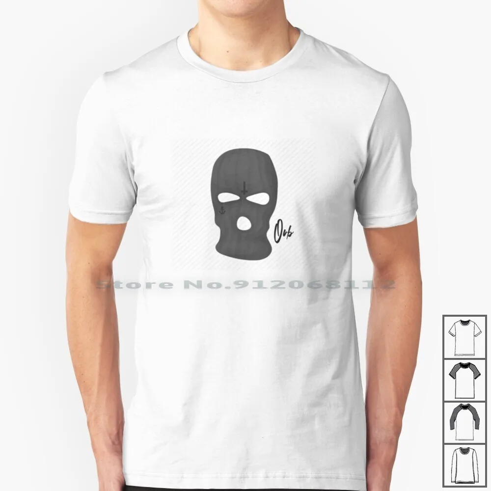 Gangsta / Trap T Shirt 100% Cotton Trap Balaclava Hidden Anonymous Tattoo Face Tattoo Cross Upside Down Cross Anchor Stock