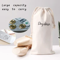 1 pcs simple letter canvas fabric dust cloth bag clothes socksunderwear shoes receive bag home sundry kids toy storage bags