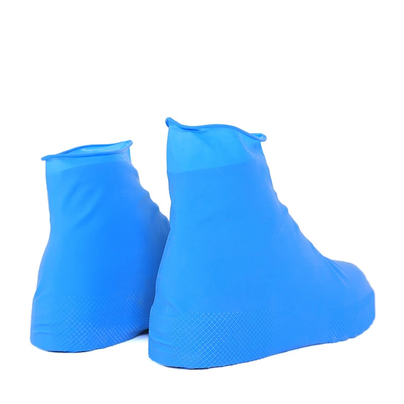 2021New Rain Boots Waterproof Shoe Cover Silicone Unisex Outdoor Waterproof Non-Slip Non-slip Wear-Resistant Reusable Shoe Cover