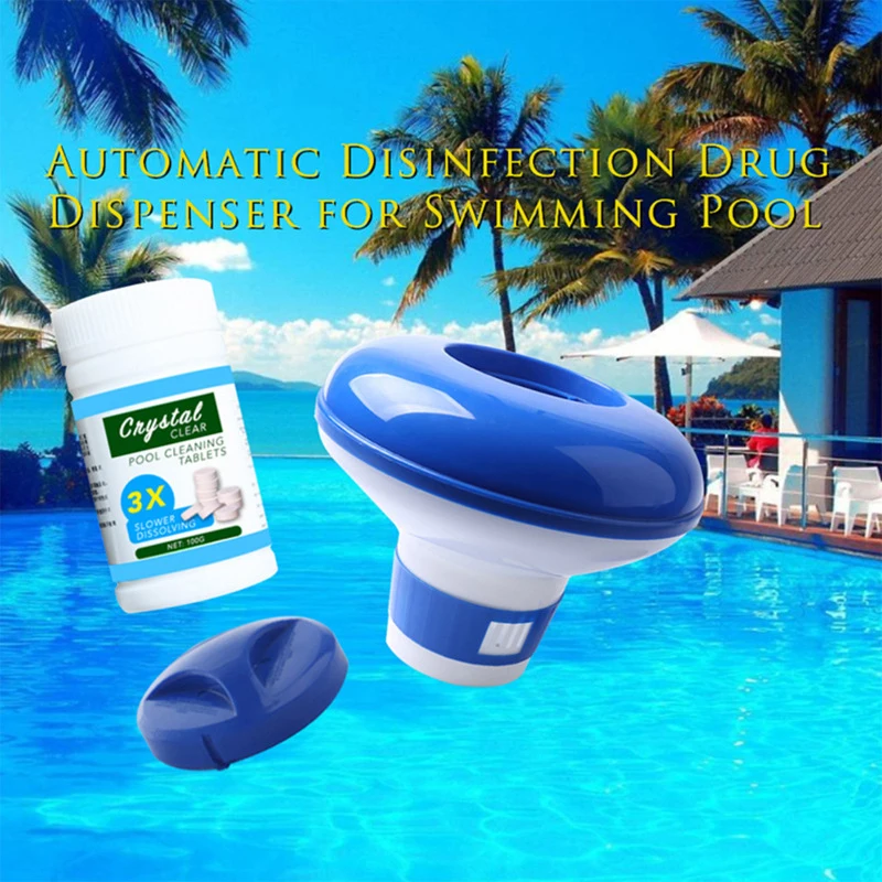 

100Pcs/Bottle Pool Cleaning Effervescent Chlorine Tablets Cage Disinfectant Swimming Pool Clarifier Multifunctional Cleaner