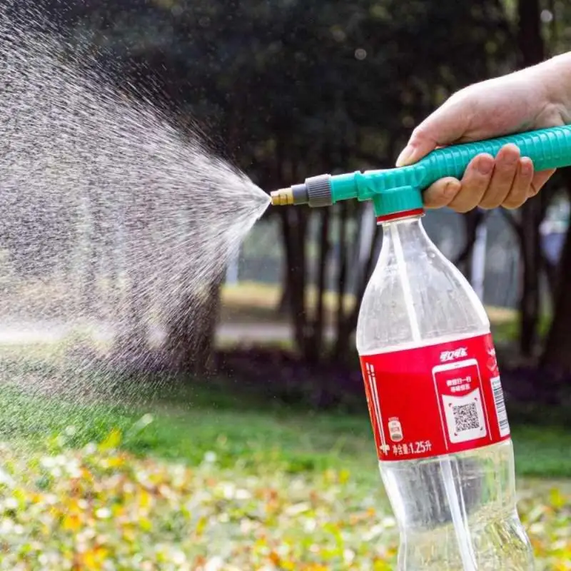 

High Pressure Air Pump Manual Sprayer Adjustable Drink Bottle Spray Head Nozzle Garden Watering Tool Sprayer Agriculture Tools