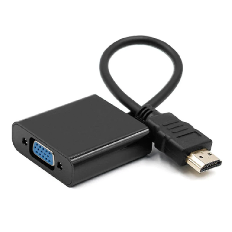 HDM совместимый с VGA адаптер HDMI кабель 1080P цифро аналоговый аудио конвертер для ПК