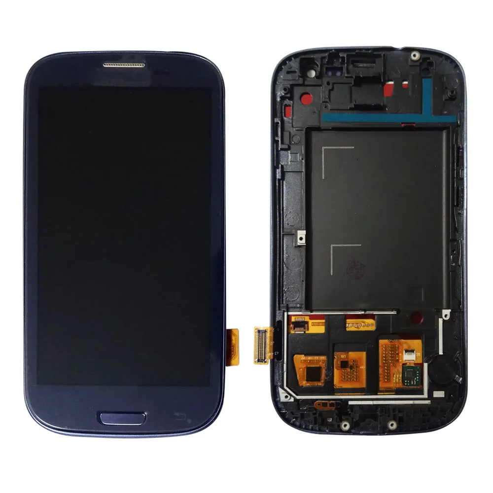 Синий I9300 ЖК-дисплей для SAMSUNG Galaxy S3 i9300i ЖК-экран i9301 i9308i i9301i сенсорный экран, цифратор монтажные запасные части - Цвет: Синий