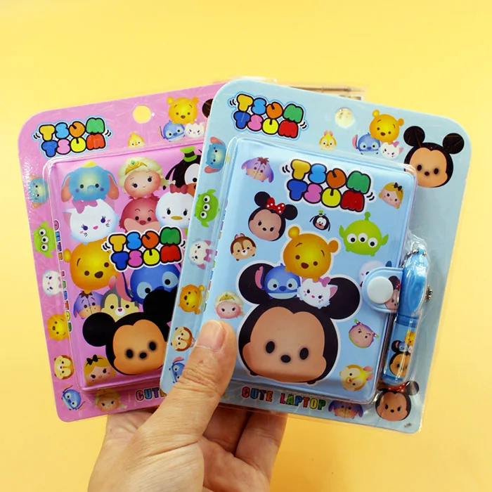 Мини-ноутбук Микки ЦУМ + Шариковая ручка Disney милая мультяшная записывающая