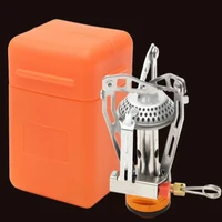 ultra light portable mini burner camping picnic cycling fishing picnic stove integrated butane gas stove