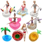 Спасательный круг, плавательное кольцо для куклы Барби, игрушки для детей, пляжный бассейн, бикини, модные аксессуары для кукол ручной работы для девочек, набор для плавания в бассейне