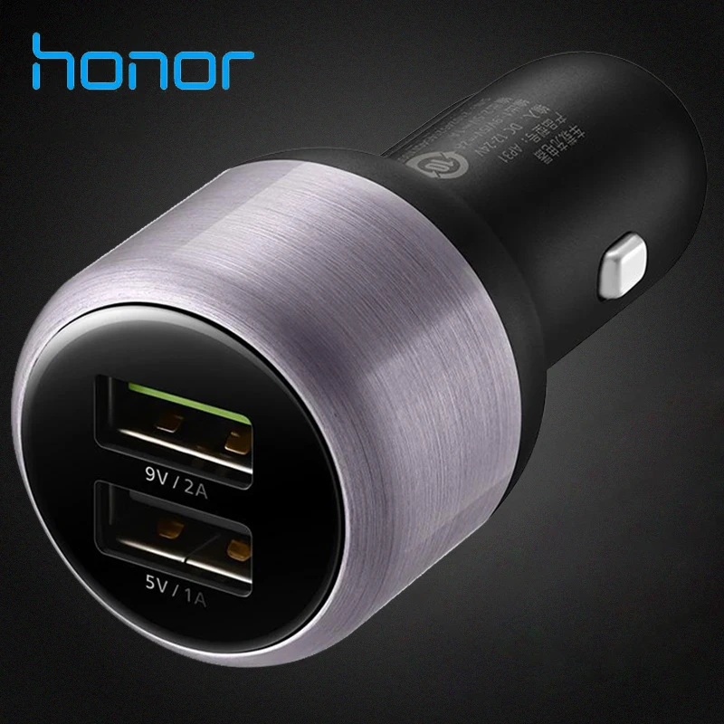 Huawei P9 автомобильное быстрое зарядное устройство 2 USB Supercharge 9V2A usb type C кабель M5 Pro Lite Nova 2 s 3 4 3e 4e Honor 8 9 V8 V9 Note8 - Тип штекера: Only Car Charger